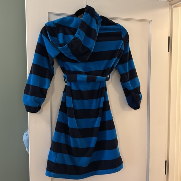 Lands End Fleece Hooded Bathrobe, Size 6 - Picture 2 of 2